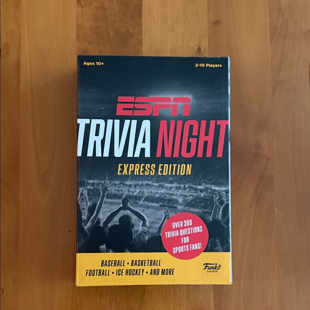 ESPN Trivia Night Express Edition • Sports Trivia Game • NIB